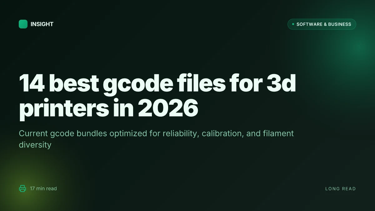 14 Best gcode files for 3d printers in 2026