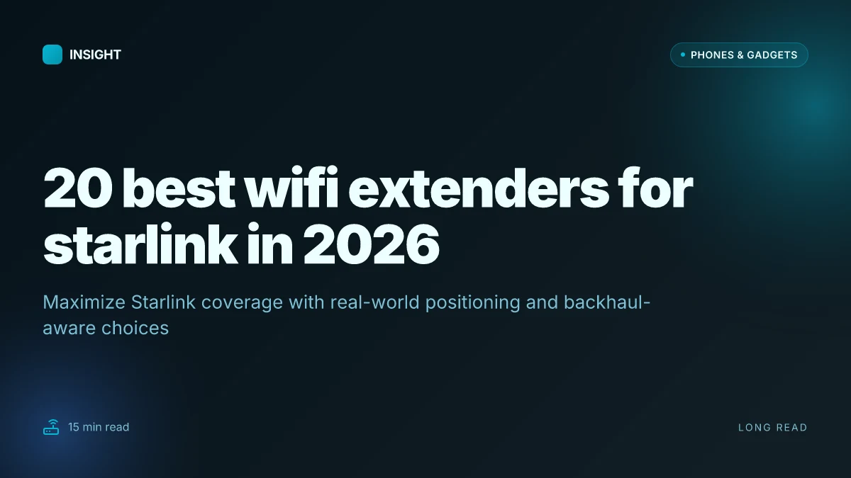 20 Best WiFi extenders for starlink in 2026: how to maximize your space