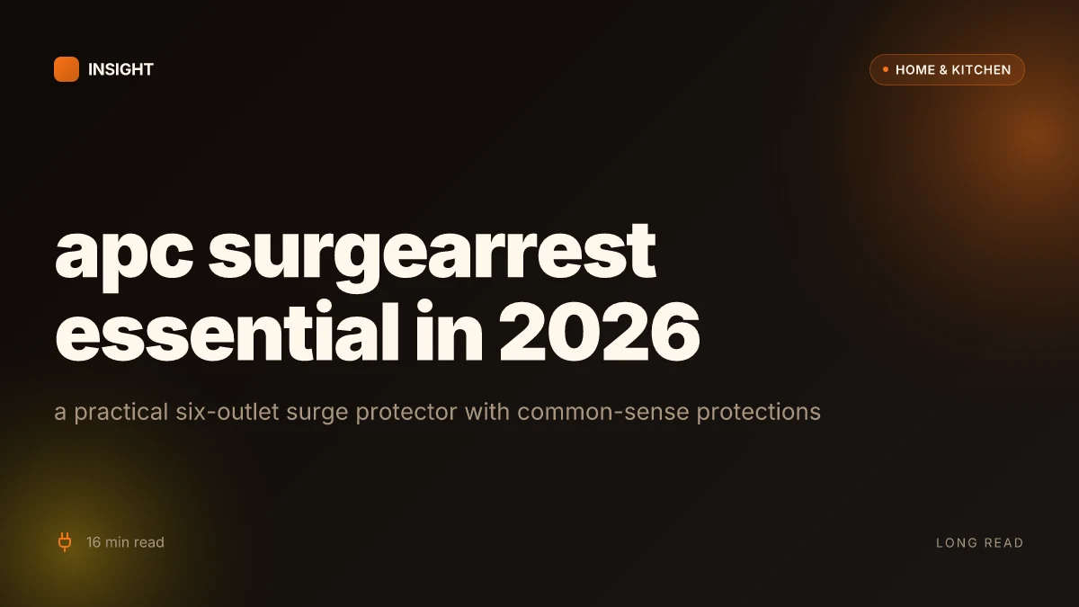 What makes the APC SurgeArrest Essential Series 6 outlet surge protector a practical pick in 2026
