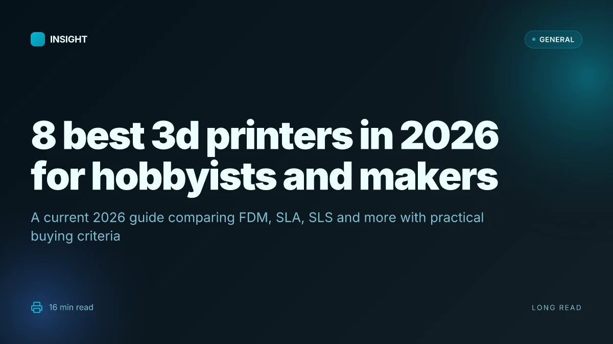 8 Best 3d printers in 2026 for hobbyists and makers