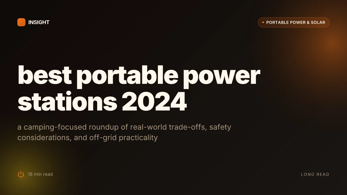 What makes a portable power station stand out in 2024