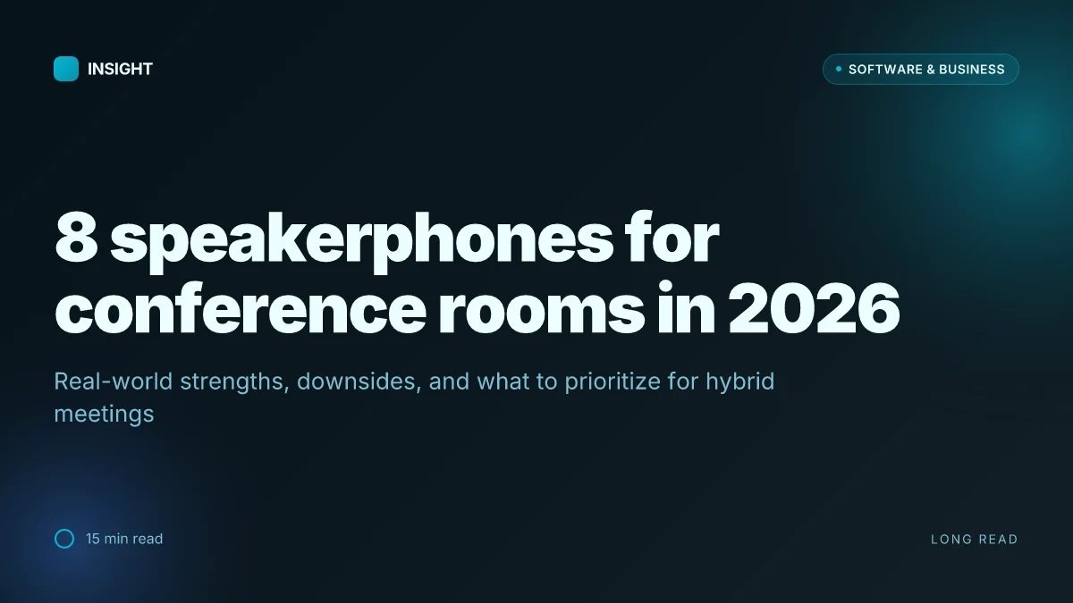 8 Speakerphones tested for conference rooms in 2026