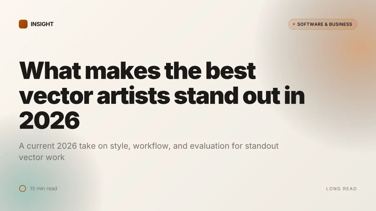 What makes the best vector artists stand out in 2026
