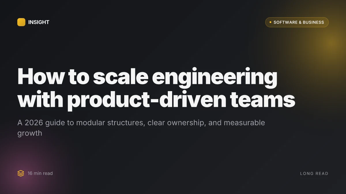 How to build a scalable engineering team that actually grows with your product