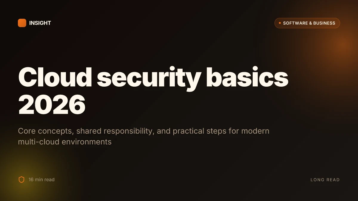 What is cloud security basics in 2026 and why it still matters