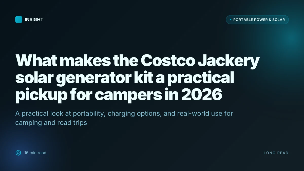 What makes the Costco Jackery solar generator kit a practical pickup for campers in 2026