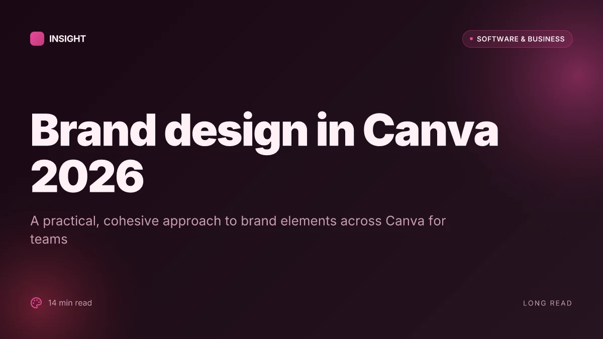 How to design brand elements in Canva: a 2026 approach to cohesive visuals