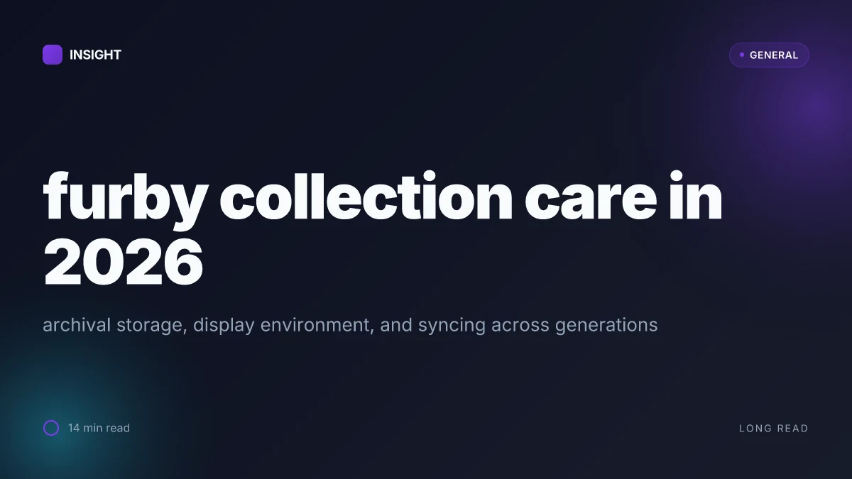 How to care for your furby collection in 2026 without losing charm or value