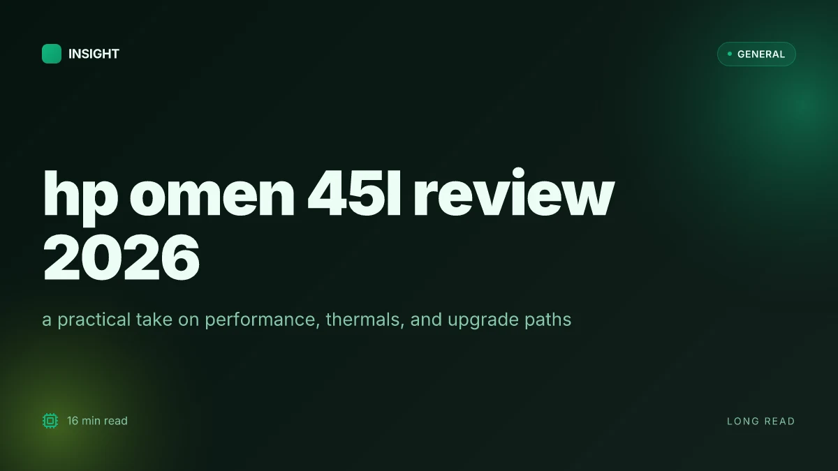What makes the hp omen 45l a surprisingly mixed desktop in 2026
