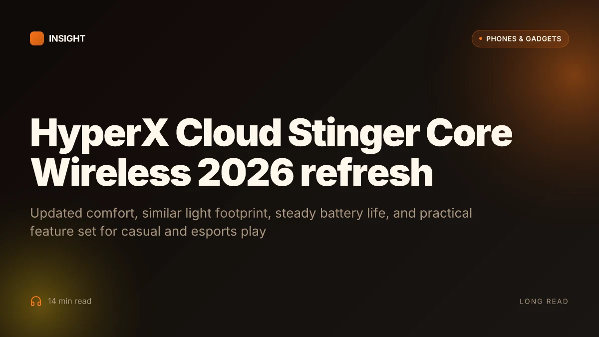 What changed in 2026 for the HyperX Cloud Stinger Core Wireless review
