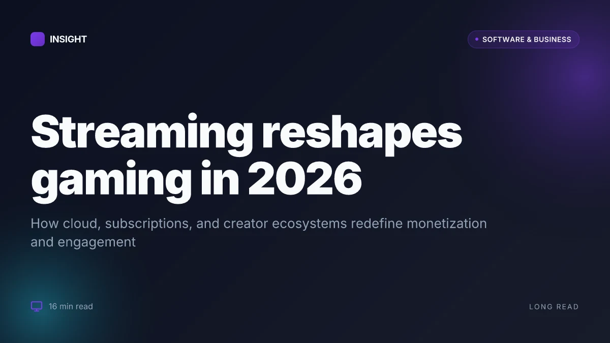 What is the impact of streaming services on the gaming industry in 2026
