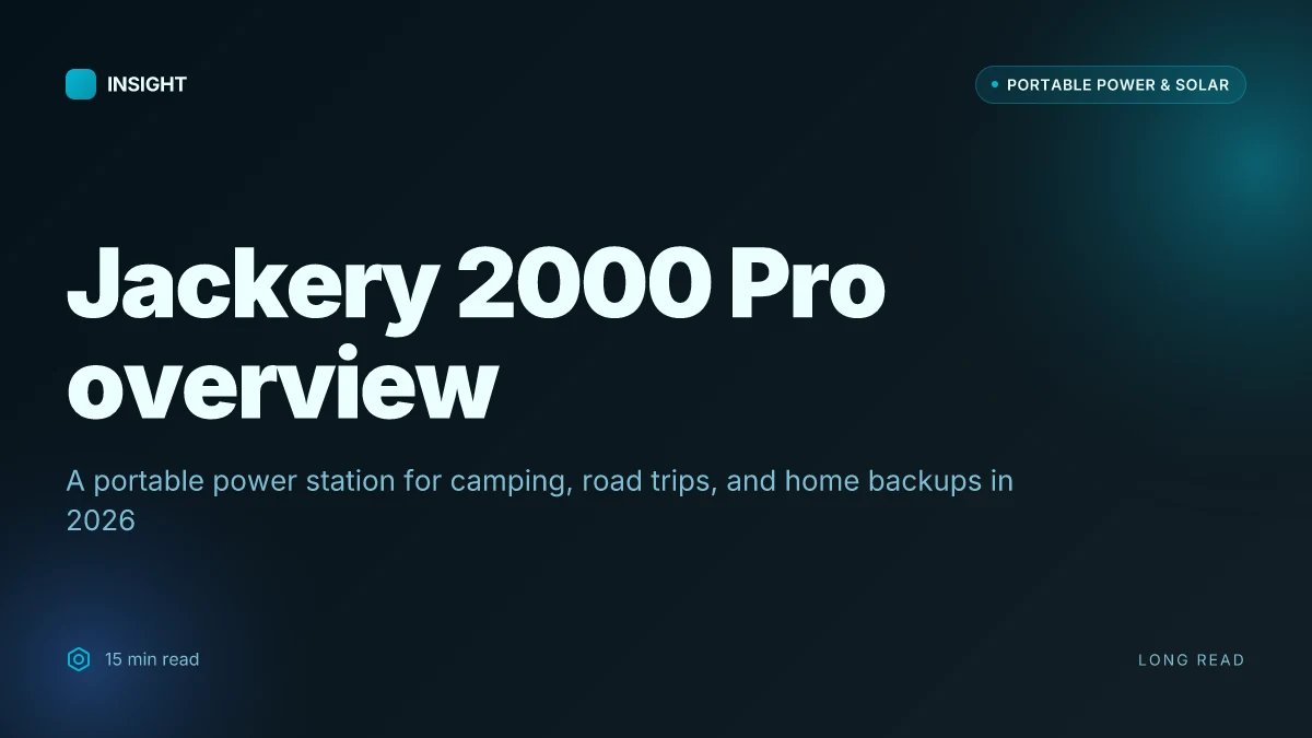 What makes the Jackery 2000 Pro a standout in portable power for 2026