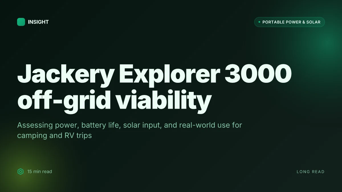 What makes the Jackery Explorer 3000 a viable off‑grid companion in 2026