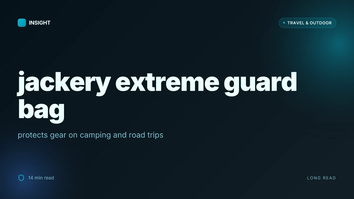 What makes the jackery extreme guard carrying bag worth it for outdoor setups