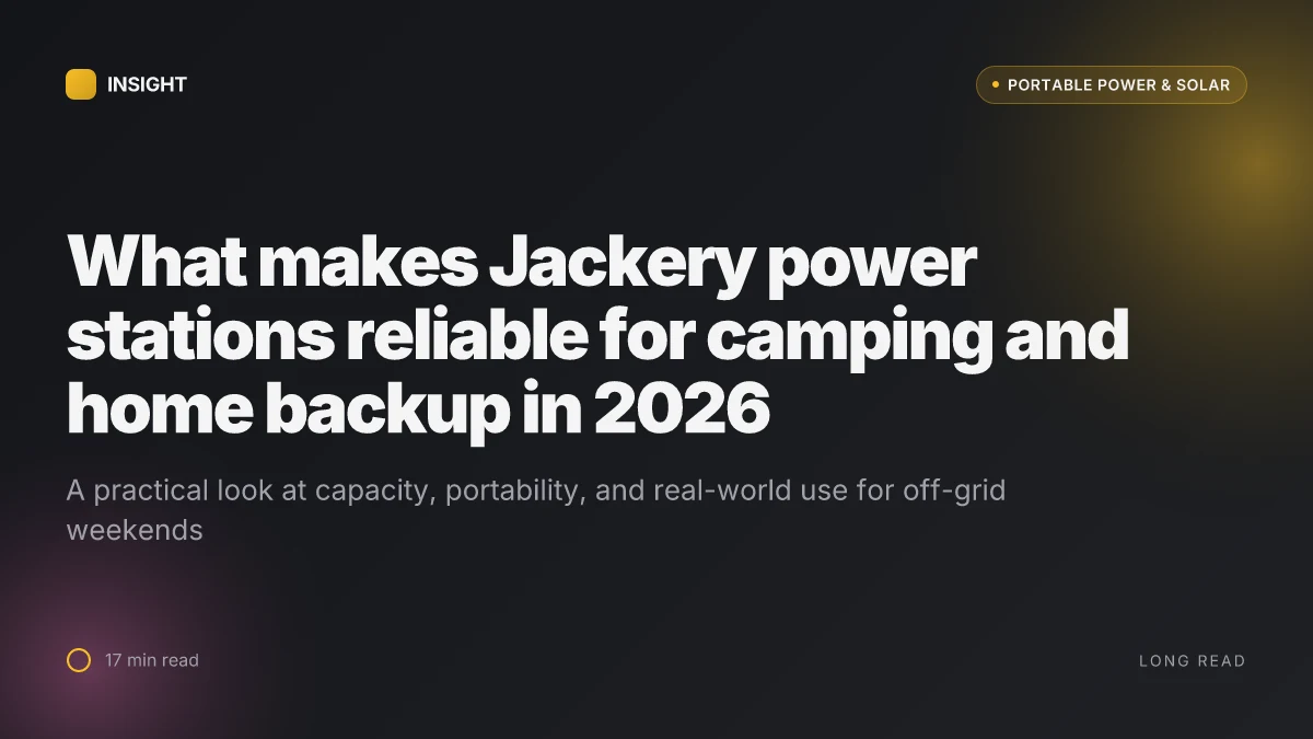 What makes Jackery power stations reliable for camping and home backup in 2026