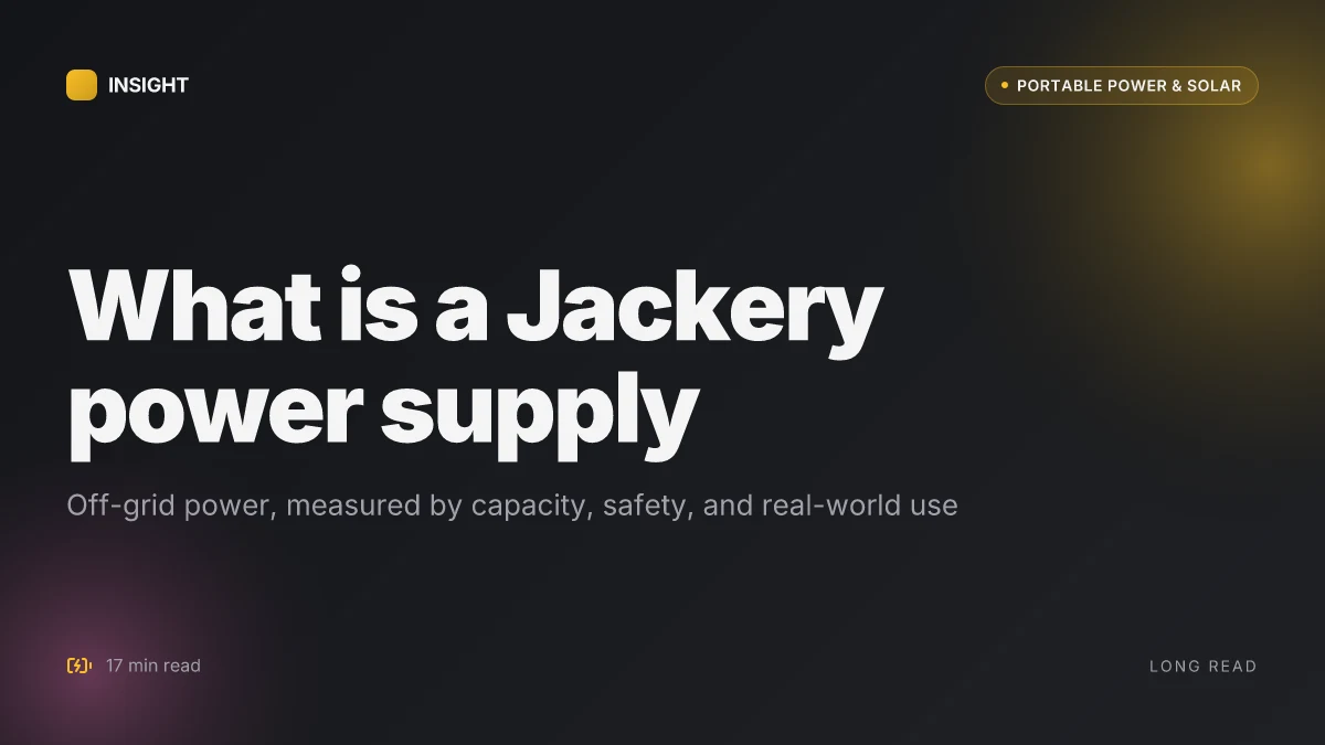 What is a Jackery power supply, and how it fits your off-grid life
