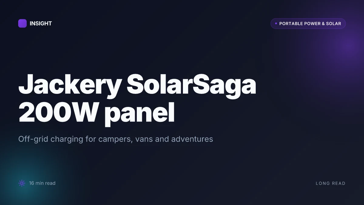 What makes the Jackery SolarSaga 200W panel stand out for off-grid setups