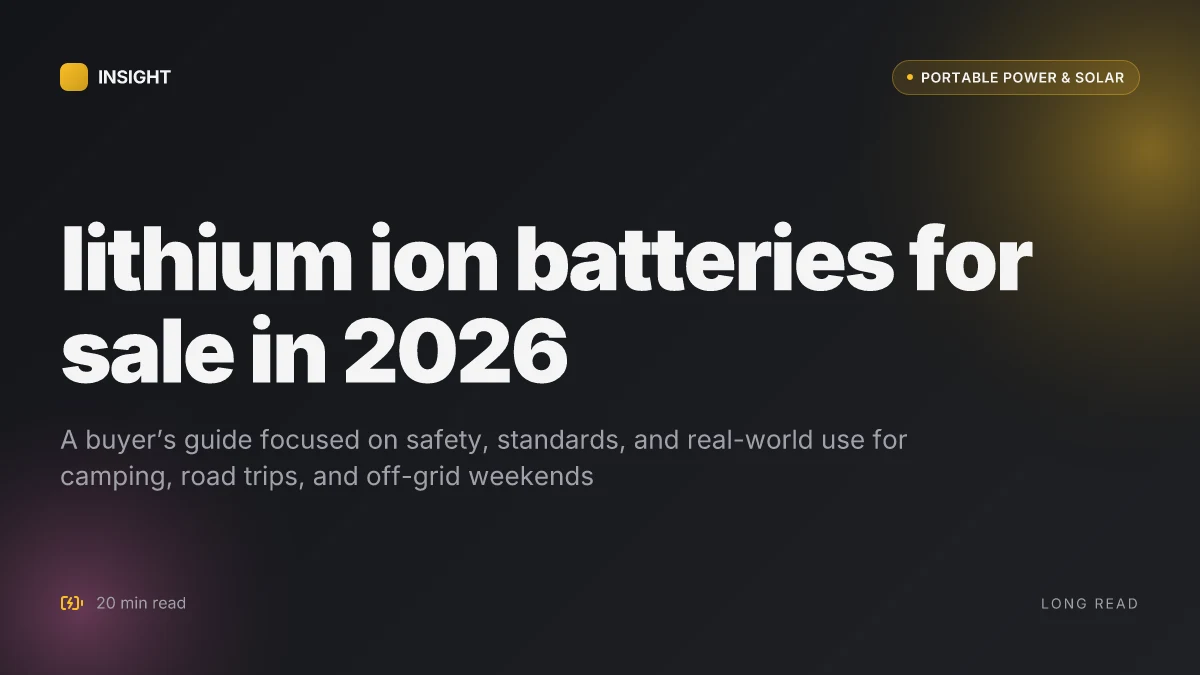 What to know about lithium ion batteries for sale in 2026