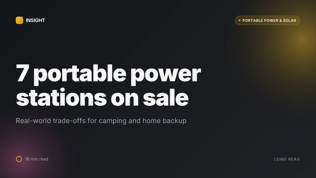 7 Portable power stations on sale in 2026 for camping and home backup