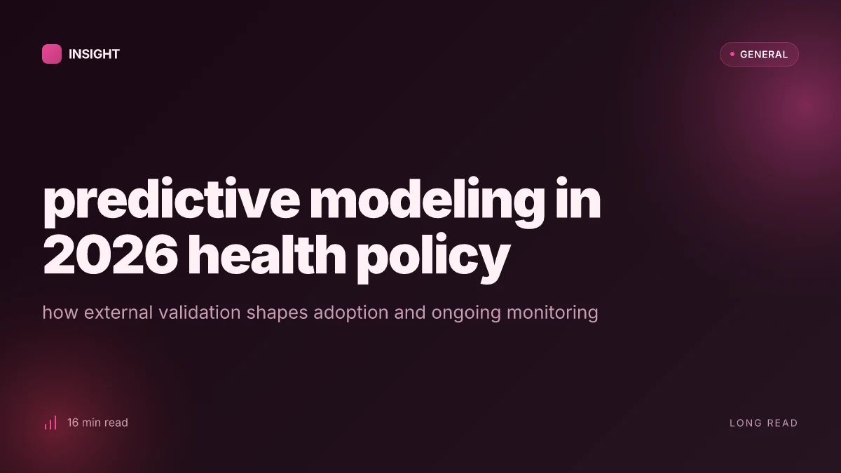 What is a predictive modeling guide in 2026 and why it still matters for health and policy
