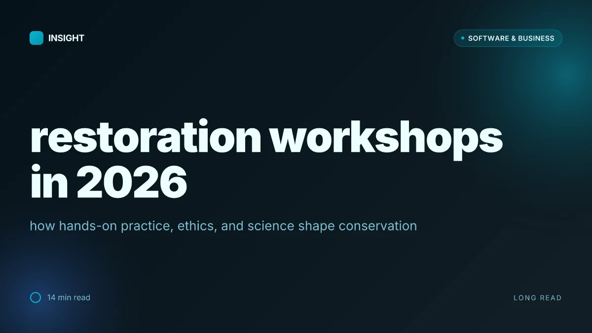 How restoration workshops reshape conservation practice in 2026