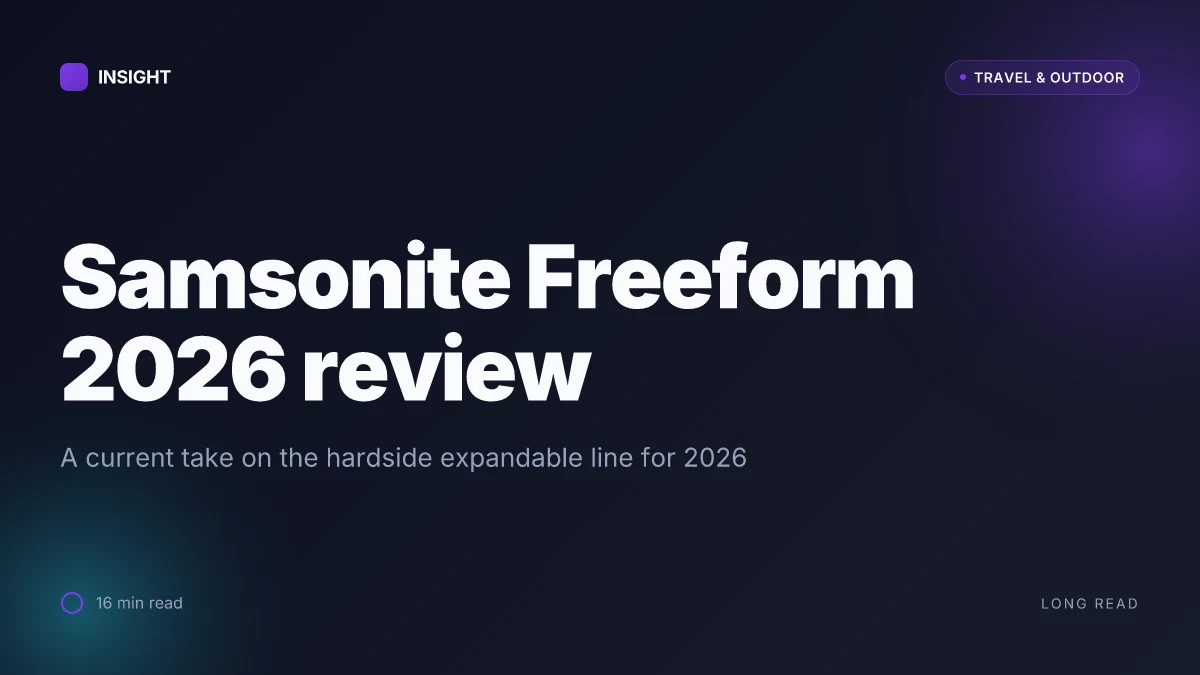 What makes the Samsonite Freeform hardside expandable luggage stand out in 2026