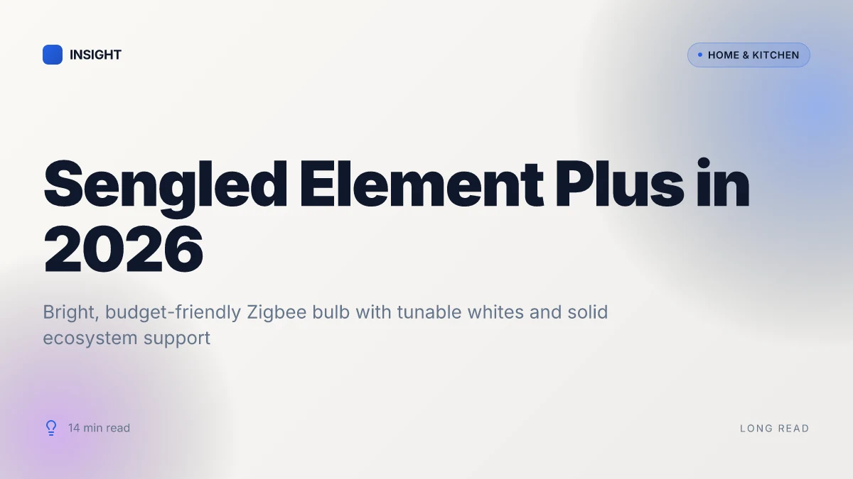 What makes the Sengled Element Plus stand out in 2026