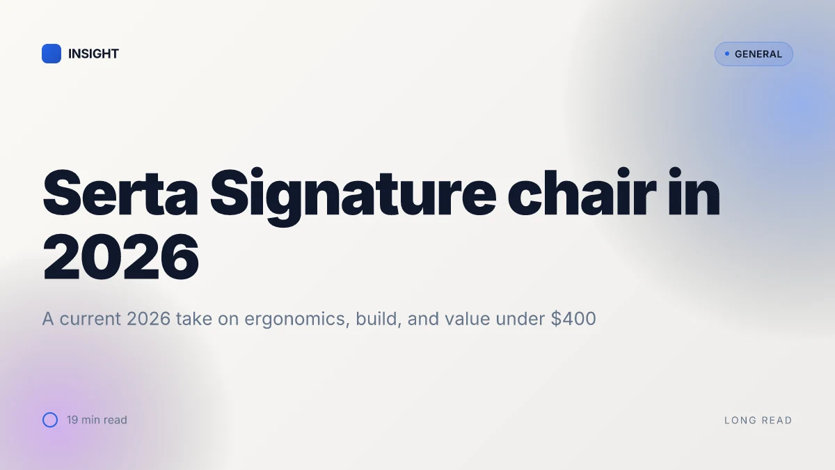 What is the Serta Signature office chair review in 2026 and does it still hold up