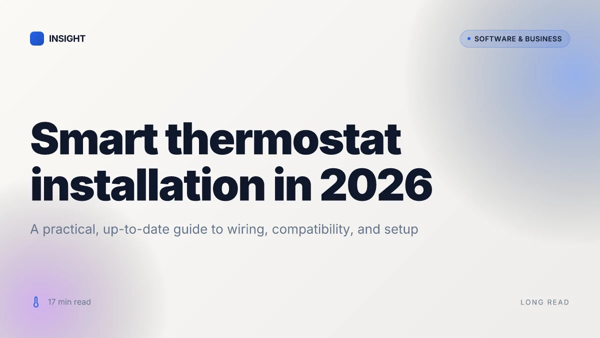 How to install a smart thermostat in 2026: a practical, step-by-step guide