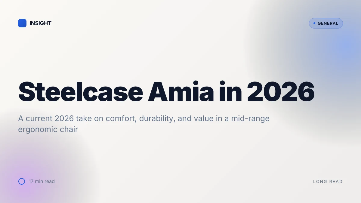 What makes the Steelcase Amia chair stand out in 2026