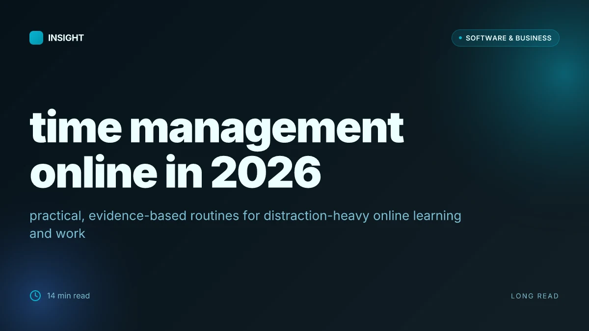 How to master time management online in 2026