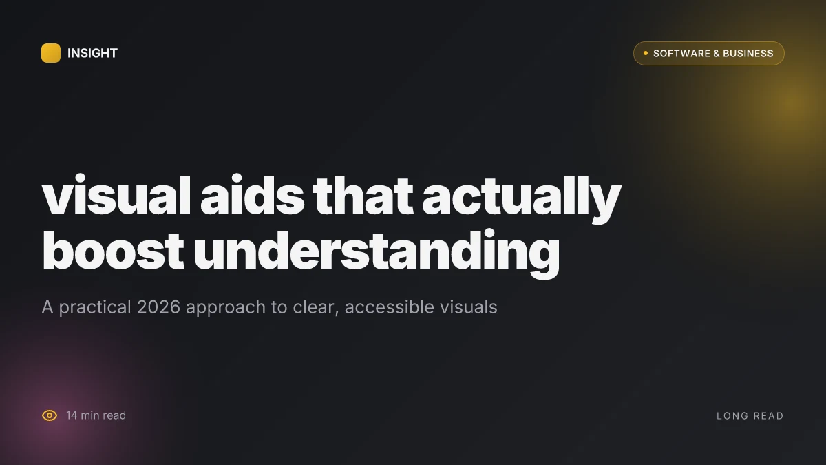 How to craft visual aids that actually improve understanding in 2026