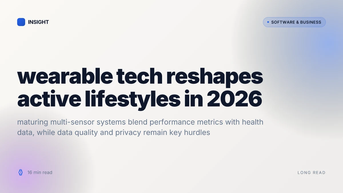 How wearable tech reshapes active lifestyles in 2026